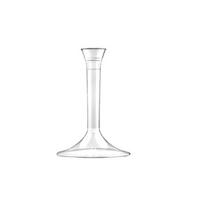 Vienkartinė kojelė taurei, H 9 cm, skaidri, VIINOB8024854002784