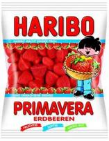 Guminukai HARIBO, Primavera, Erdbeeren, 100g, GGMHRO4001686405154