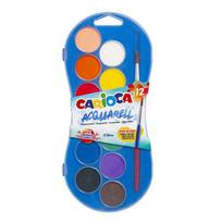 Akvareliniai dažai CARIOCA, 12 spalvų, ADSCRA8003511424046