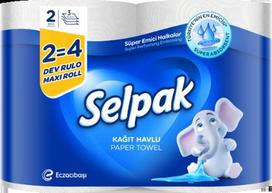 Popierinis rankšluostis SELPAK, 3 sluoksniai, LAPSLP8690530036451