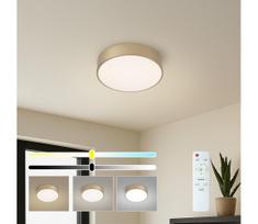 Brilagi - dimeriuojamas LED lubinis šviestuvas POOL LED/24W/230V, skersmuo 20 cm, auksinis, su nuotoliniu valdymu