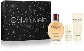 Set Calvin Klein: Obsession Eau De Toilette For Men, 125 ml + Obsession Calming After-Shave Balm, 100 ml + Obsession Anti-Sweat Dezodorantas Stick For Men, 75 g