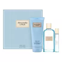 Set Abercrombie & Fitch: First Instinct Blue, Eau De Parfum, For Women, 100 ml + First Instinct Blue, Eau De Parfum, For Women, 15 ml + First Instinct Blue, Hydrating, Body Lotion, 200 ml