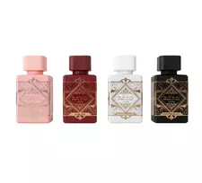 „Lattafa“ rinkinys: „Bade'e Al Oud Oud For Glory“, kvepalų vanduo, unisex, 25 ml + „Bade'e Al Oud Honor & Glory“, kvepalų vanduo, unisex, 25 ml + „Bade'e Al Oud Sublime“, kvepalai, unisex, 25 ml + „Bade'e Al Oud Noble Blush“, kvepalai, moterims, 25 ml