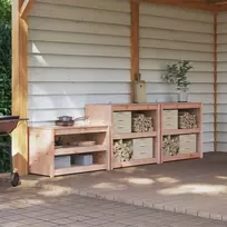 Lauko virtuvės spintelė MEPPEL 3 vnt. Balta