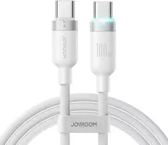 USB kabelis Joyroom S-A63 USB-C to USB-C 100W 1.2m baltas