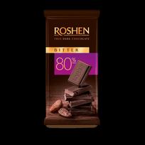 Juodasis šokoladas Roshen Bitter 80%, 85 g, CHHRSH4823077649509
