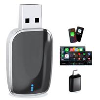 Belaidis adapteris, CarPlay & Android, Auto adapteris, Palaiko USB-A & C, Belaidis, Automatinis prisijungimas, Mini black