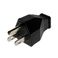 15A125V tiesioginis kištukas Amerikietiškas nuimamas JAV elektros lizdo kištukas lengvam pakeitimui, remontui namuose, buitinėje technikoje black