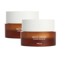 VELLA Age Killer Neck Cream Wrinkle & Firming Care 50ml x2 brown
