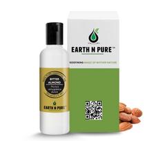 Earth N Pure kartaus migdolo aliejus (Migdolų aliejus) Šalto spaudimo, terapinės klasės kūnui, odai, plaukams 100 ml white