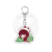 Oshi No Ko Acrylic Keychain Cartoon Aqua Exquisite Model Kana Decor Keyring Acg MEM Cho Ruby Bag Pendant Birthday Gift 4-5cm white