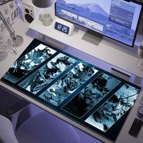 Hot Games Metal Gear Solid Mouse Pad XXL Gaming Accessories Office Gamer Keyboard Desk Mat NonSlip Laptop rubber Anime Mousepad 800x400x2mm white