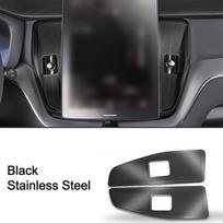 For Volvo For XC60 2018 2026 Center Console Side AC Air Vent Dust Cover Trim Made from Stainless Steel Material juoda