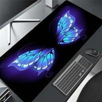 Blue-winged Butterfly Mousepad Desk Pad Large Gaming Mouse Pad Gamer Ofice Mat Mouse Pad  Pad Unisex 30cmx60cm(11.8x23.6inch) blue