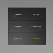 4 Gang Tuya Zigbee Smart Wall Switch Kitchen Living Room Wall Mounted with Scene Control for Light Switches Work with Alexa M8-6 86mm*86mm&Uk Standard