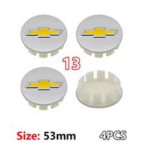 4 vnt. ABS automobilio ratų centriniai dangteliai Stebulės dangteliai Emblema Chevrolet Malibu AVEO Corvette CRUZE EQUINOx IMPALA LACETTI TRAX ORLANDO gray