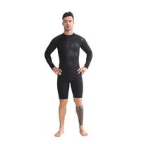 3mm Neoprene Wetsuit Men Women Full Body Surfing Diving Suit Long Sleeve Short Pants Thermal Warm Water Sports Gear Small black