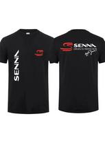 Ayrton Senna Brazilian Legend Tshirt Unisexs Unisexs Summer Cotton Y2k Clothing Breathable Fashion Hip Hop Short Sleeve Tees M black