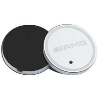 2Pcs Car Coaster Auto Water Cup Holder Luminous Pad for Mercedes Benz W212 W213 W214 W210 GLK GLS W203 W204 W211 AMG CLS ML C36 ZU9 white