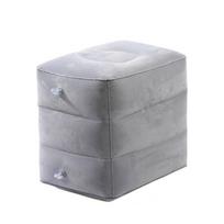Foot Relax Leg Cushion Pillow Comfortable Seat Cushion Inflatable Footrest  Car Travel šviesiai pilka spalva