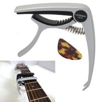 Klasikinės gitaros kapodasteris, metalas + mediatorius
