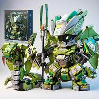 2 viename Superherojus Mecha Konstruktoriai Transformuojantis Robotas Gyvatė Gyvūnas Kaladėlės „Pasidaryk pats“ Surinkimo Figūrėlė Vaikams Gimtadienio Kalėdų Dovana black