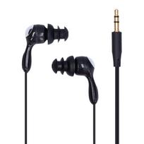 Waterproof Headphones In Ear Style Bone Conduction Headphones with Replace Earplugs for Swimming Running SurfingBlack juoda