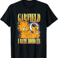 Garfield Cool Cat I Hate Mondays T-Shirt S juoda