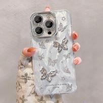 Butterfly Feather Case for OPPO Reno 15/Find X9 with Lanyard OPPO Find X8 Pro white