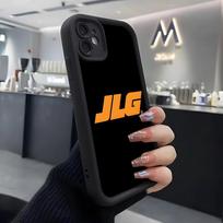 J-Jcb LOGO Phone Case For IPhone Air 17 Pro Max 16 E 15 14 Pro Max 13 12 11 Mini Plus Soft Silicone Black Cover iPhone 16e gray