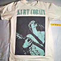 Kurt Cobain Nirvana white t-shirt #nirvana #rock #bandtee no tag size small S įvairiaspalvis