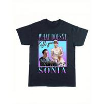 A Vibrant Unisex T-Shirt Designed by Sonia Showcases The Saying 'What Doesn'T Kill You Makes You Stronger.' S įvairiaspalvis