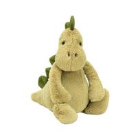 JC Shy Žalias Dinozauras Serija Pliušinė Įdaryta Lėlė Mielas Dinozauras Minkštas Animacinis Vaikams Madingas Žaislas Mergaitės Rankinės Pakabukas Šventinė Smagi Dovana 30cm beige