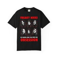 Freaky Nikki Obsession 2026 Inspired Cotton T-shirt Dark Romance Horror Movie Fan Shirt Summer Men's Women's Street Clothing 3XL black