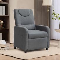 Relax Chair TV Chair Recliner Chair Lounge Chair with Reclining Function Adjustable Dark Grey 57 x 63 x 96 cm tamsiai pilka spalva