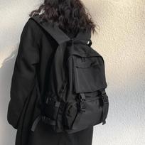 Schoolbag dark school bag female high school large capacity backpack college student tooling wind backpack male waterproof wear-resistant versatile juoda
