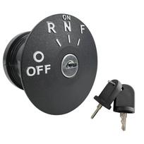 Golf Cart Ignition Key Switch 605637 for EZ-GO RXV 2008-Up with 4 Position | 48V Electric Golf Cart 611283 609682 With 2 Spare Umbrella Keys gray