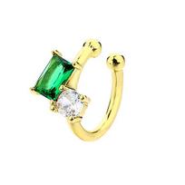 1Pcs Ear Cuff Helix Bone Climber Green Climbing Clip Non Pierced Clip-on Earrings Wrap No Piercing Fake Cartilage Non Pierced gray