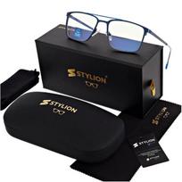 Vyriški Skaitymo Akiniai +1.75 Su Blue Light + Antirefleksu Stylion Stl280 Mėlyni, +1.75