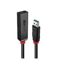 Lindy 43402 USB prailginimo kabelis 8m, juodas, USB Type A Male, USB Type C Female, 5Gbps
