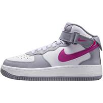 Nike Air Force 1 Mid Lengvai įsispiriami Patogūs Universalūs Patvarūs Smūgius Sugeriantys Aukšti Atsitiktiniai Batai Vaikų Sportbačiai FN1193-003 36 gray