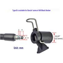 High-Pressure Washer Hose & Water Gun G1/4  M14 Adapter black