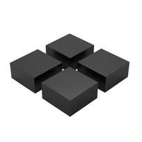 4pack Thick Rubber Anti Vibration Pad for Machine Shock Absorption Noises Reduction and Stability 1 black