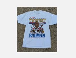 Dennis Rodman Caricature Shirt 1989 Vintage Bad Boy Unisex T-Shirt S gray