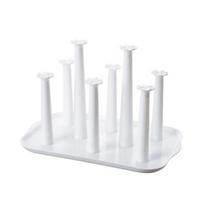 6-Slot Plastic Cup Drying Rack with Drip Tray Space-Saving Countertop Organizer for Mugs Glasses BPA-Free Kitchen Storage Rack balta
