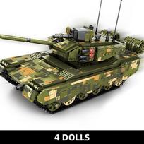 40cm Tank Brick Playset 8in1 Army Brick Playset Multiform Combination Playset Boys  Girls DIY Toys  Playsets Children Christmas Holiday Gift Present black