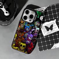Five N-Nights At F-Freddys Fnaf Phone Case For iPhone 17,16,15,14,13,12,11 Plus,Pro Max,XS,Colored silver phone case iPhone11PROMAX gray