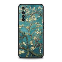 Mona Lisa Van gogh Oil Painting Art For Realme 11 10 9 8 5G 7 6 GT2 Pro Plus C21 C11 C25 C35 Cover For Realme GT Neo 2 3 3T Case For Realme 6 blue
