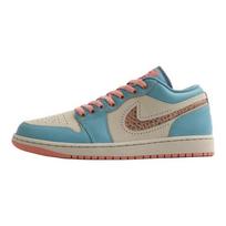 Air Jordan 1 SE low-top retro basketball shoes beige/blue/pink unisex IM8120-464 42 gray